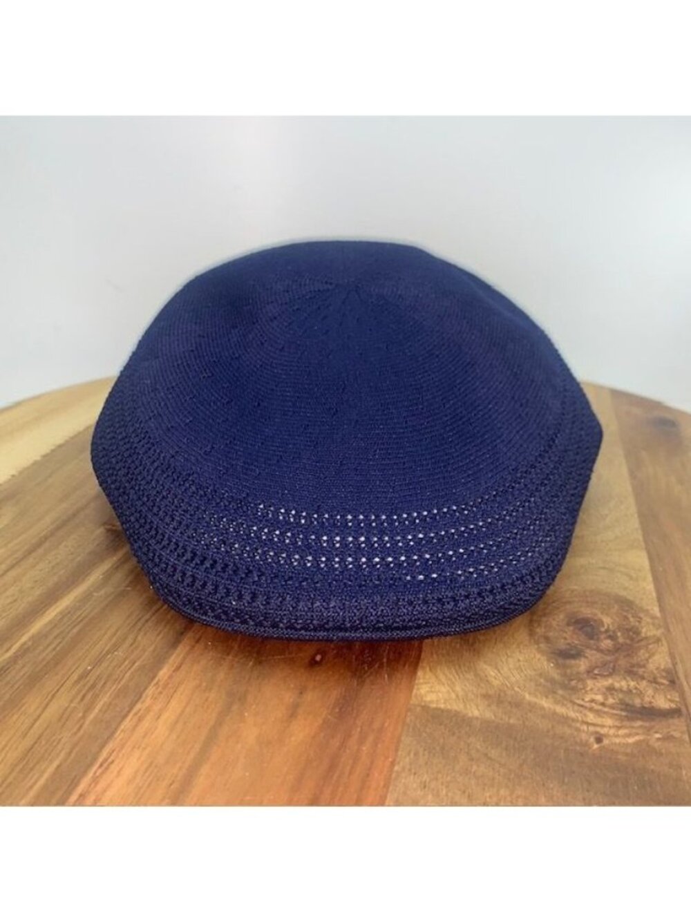 Kangol Men's Solid Breathable Tropic 507 Ventair Flat Cap Blue Medium NWT